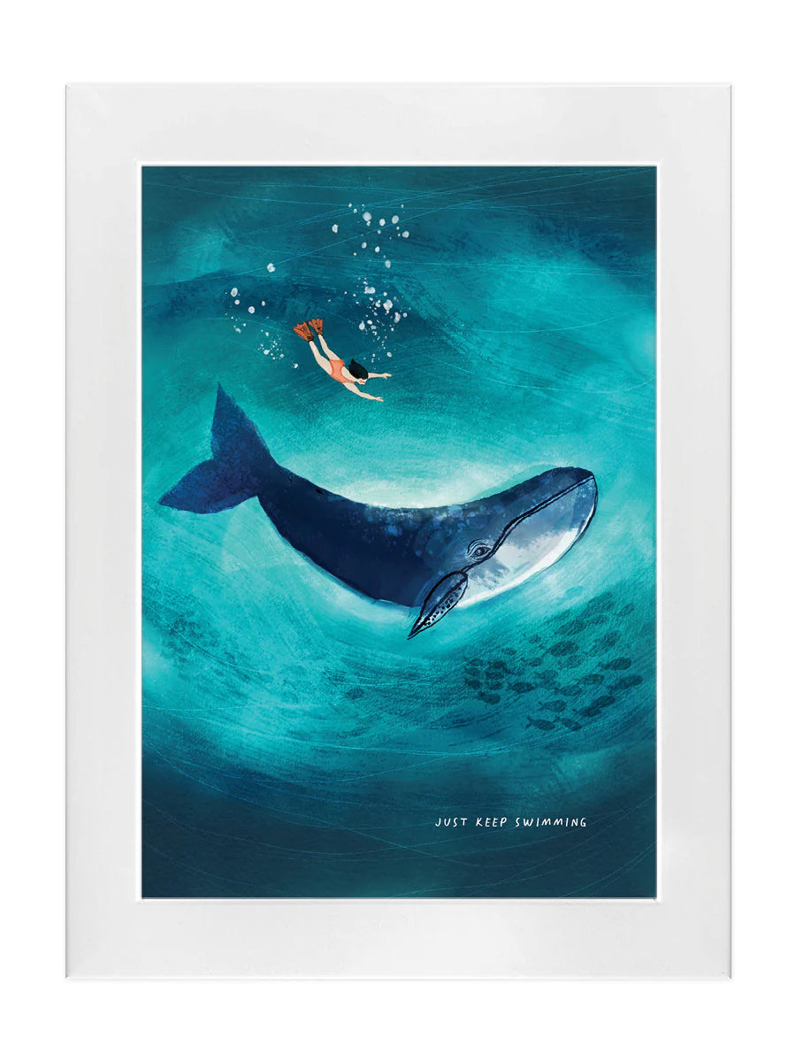 Just keep Swimming- A4 Print
