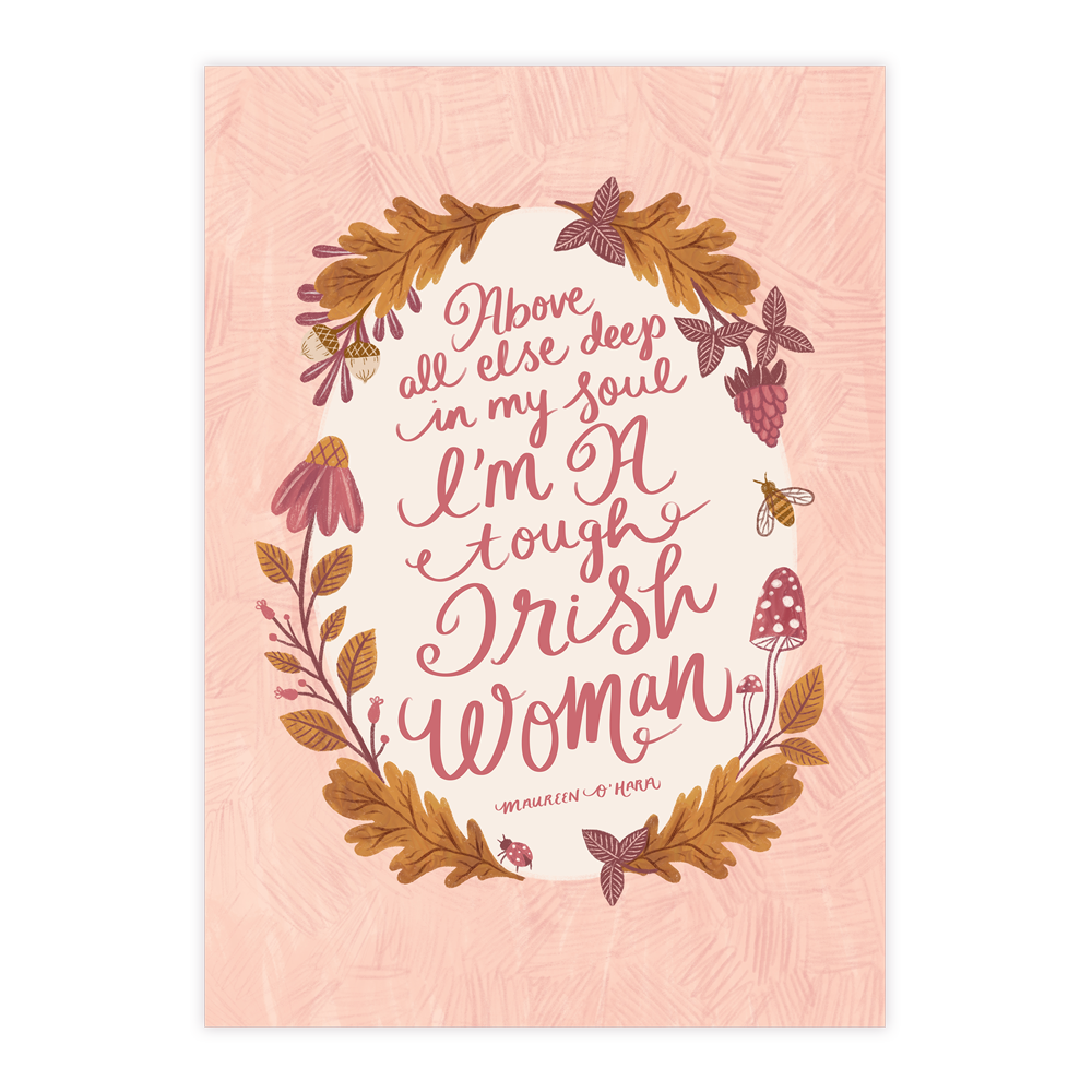 I'm a Tough Irish Woman | Art Print