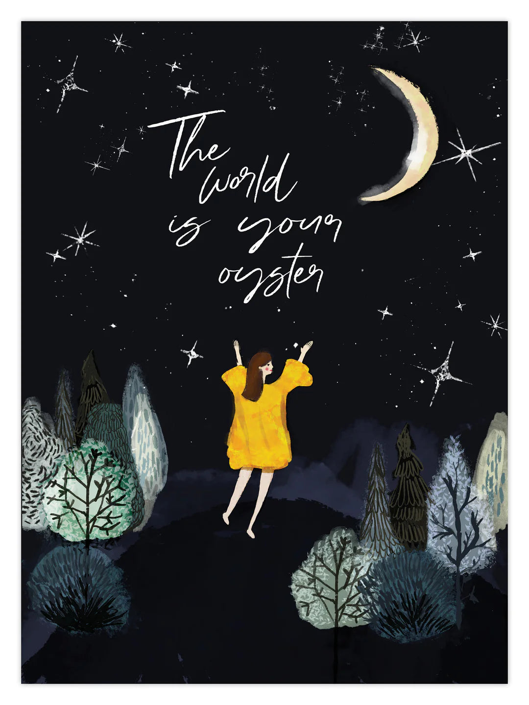 The World is Your Oyster- A4 Art Print