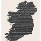 Irish Phrase Map- Dusty Boy Designs