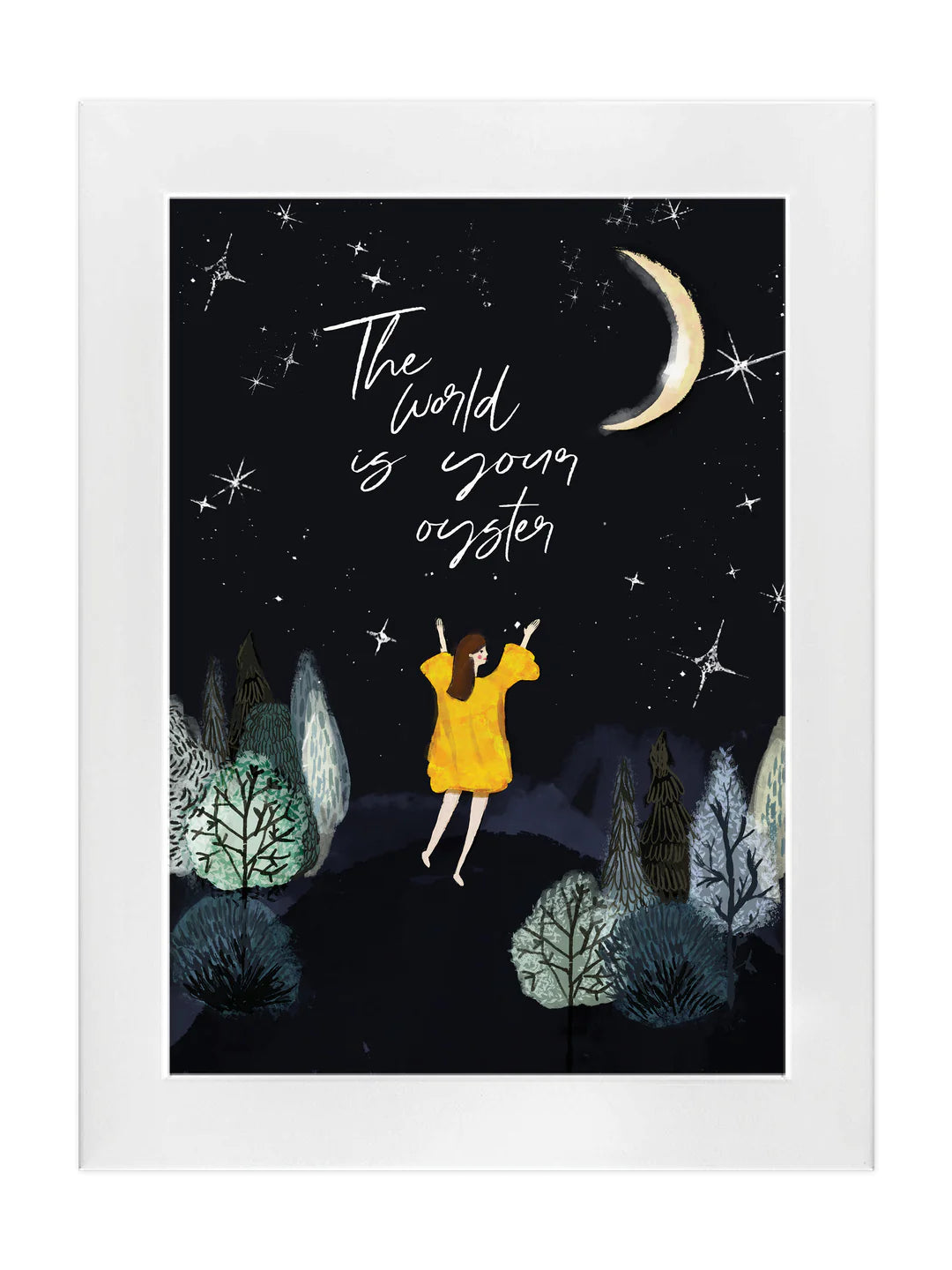 The World is Your Oyster- A4 Art Print