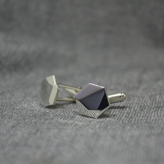 ANNI ANNI | Silver Prism Cufflinks