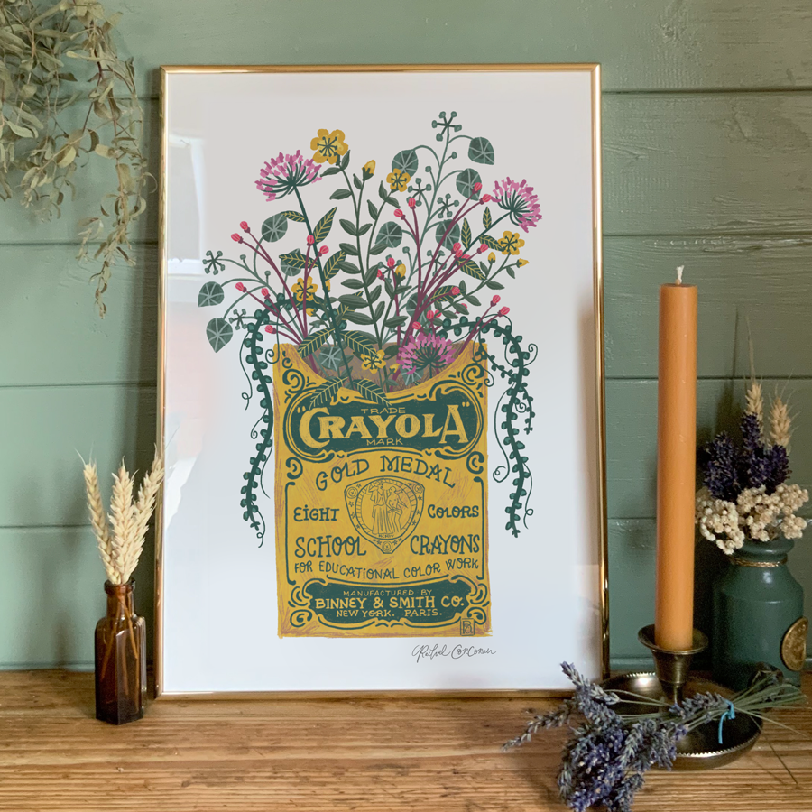 Crayon Bouquet | Art Print