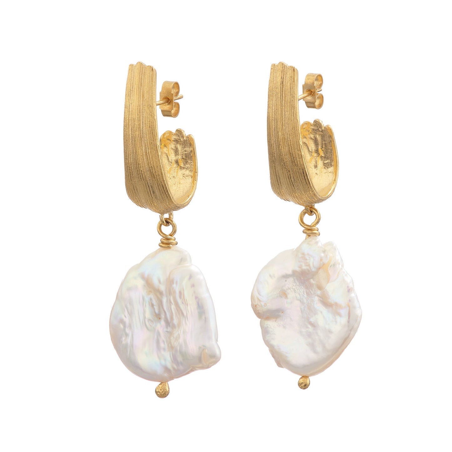 INNER ISLAND | Strata Large Earring with Pearl