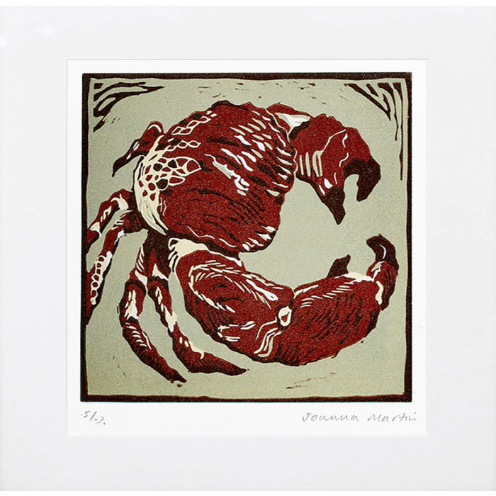 Brown Crab-Lino Print