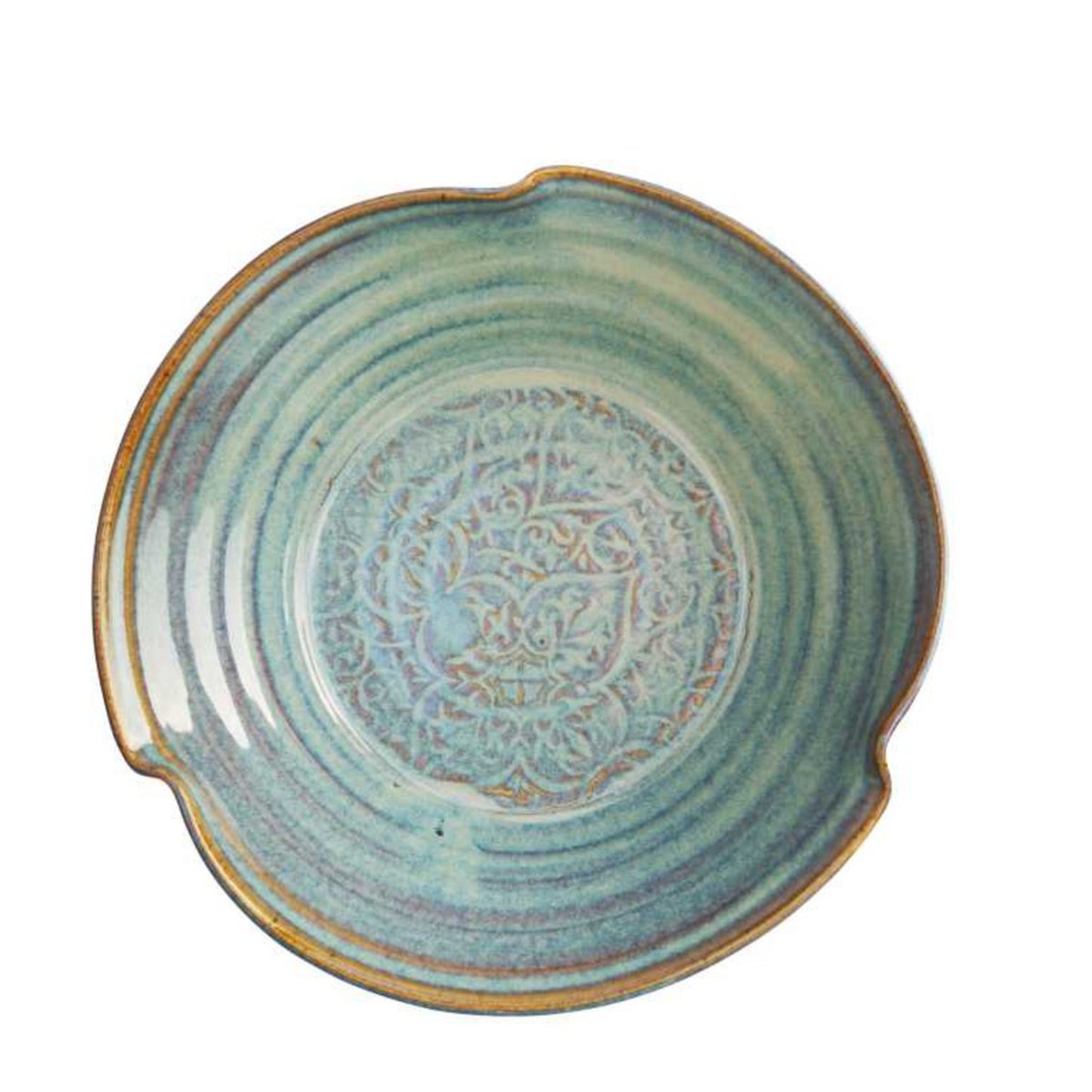 Castle Arch Pottery Oilean Green Salad Bowl