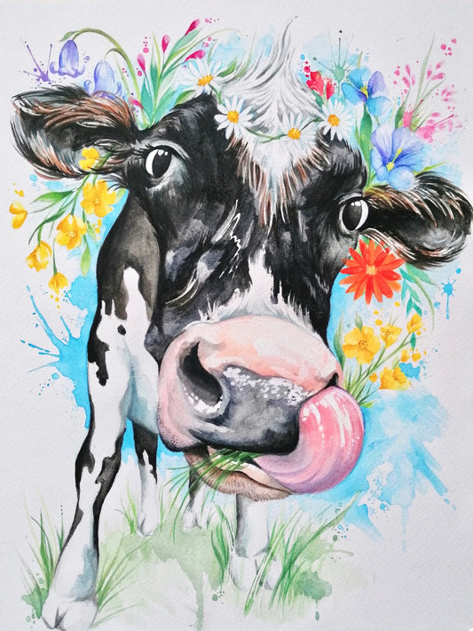 Louise Flynn- A3 Cow Print