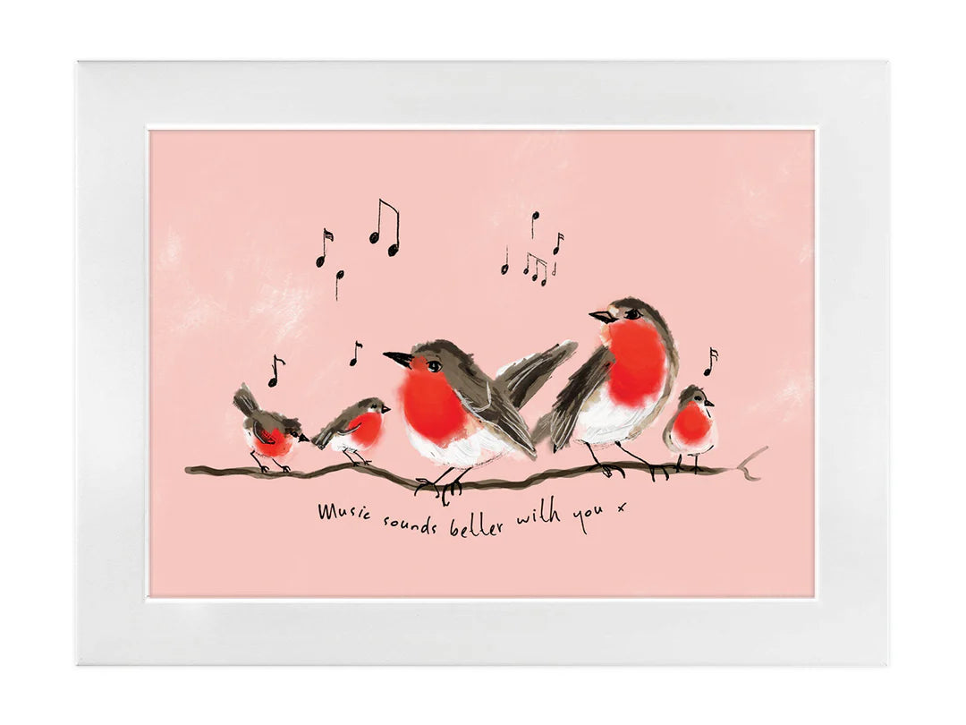 Music Sounds Better- A4 Print