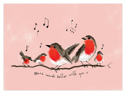 Music Sounds Better- A4 Print